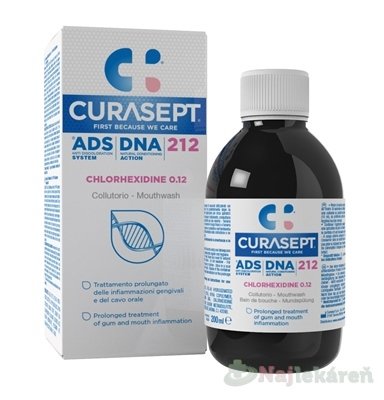 E-shop CURASEPT ADS 212 DNA 0,12% ústna voda 200 ml