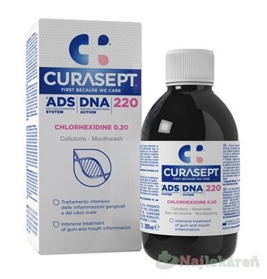 E-shop CURASEPT ADS 220 DNA 0,2% ústna voda 200 ml