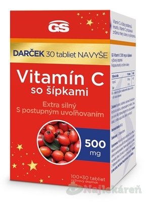 E-shop GS Vitamín C 500 mg so šípkami darček2023