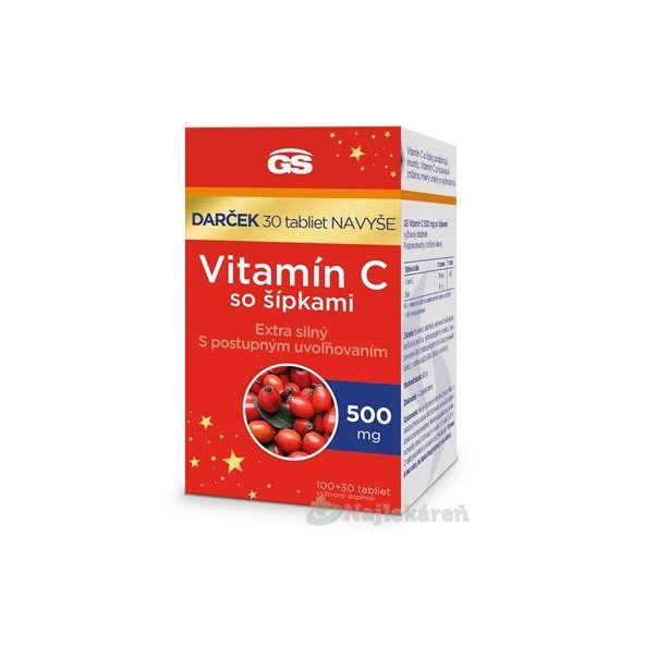 GS Vitamín C 500 mg so šípkami darček2023