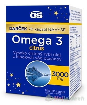 E-shop GS Omega 3 citrus darček 2023
