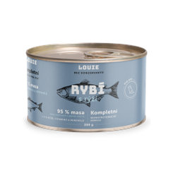 LOUIE Konzerva LOUIE ryba s ryžou 200g pre psov