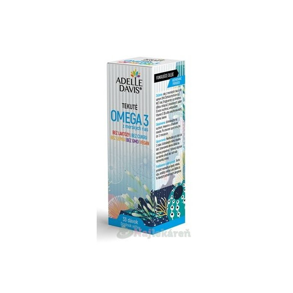 Adelle Davis OMEGA 3 z morských rias tekuté (33 dávok) 50 ml