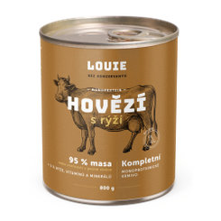 LOUIE Konzerva LOUIE hovädzie s ryžou 800g pre psov