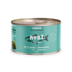 LOUIE Konzerva LOUIE ryba s riasou 200g pre psov