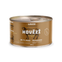 LOUIE Konzerva LOUIE hovädzie s ryžou 200g pre psov