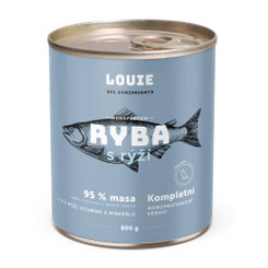 LOUIE Konzerva LOUIE ryba s ryžou 800g pre psov