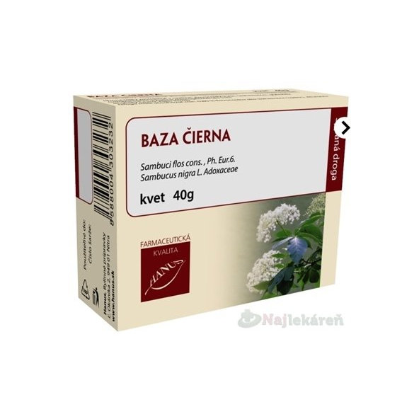 HANUS BAZA ČIERNA kvet, 40g