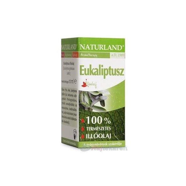 NATURLAND 100% ÉTERICKÝ OLEJ EUKALYPUS, 1x10 ml