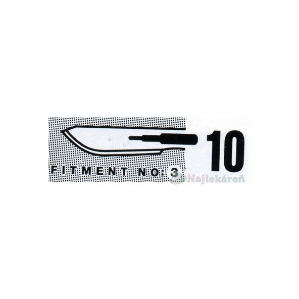 SKALPELOVÉ ČEPIELKY SURGEON č.10