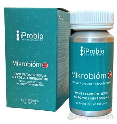 E-shop iProbio Mikrobióm+ prvé cielené flavobiotikum 60 tabliet