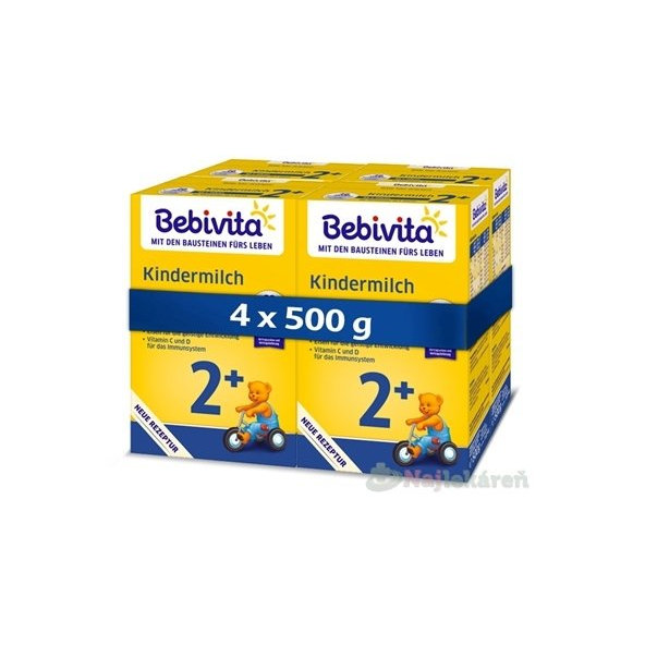 BEBIVITA JUNIOR 2+ mliečny nápoj (od ukonč. 24. mesiaca) 4x500 g