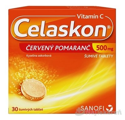 E-shop Celaskon 500 mg ČERVENÝ POMARANČ, 30 šumivých tbl