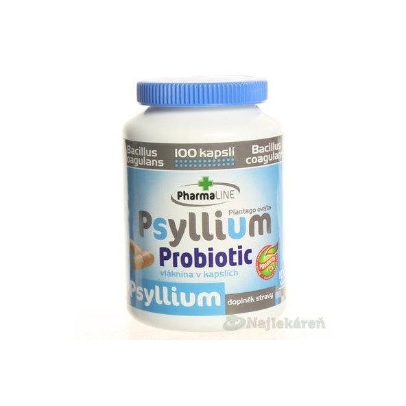 PharmaLINE Psyllium Probiotic výživový doplnok, 100ks