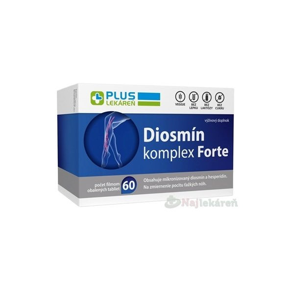 PLUS LEKÁREŇ Diosmín komplex Forte 60 tbl