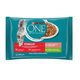 PURINA ONE cat Multipack Sterilcat mini filetky s morkou a zelenými fazuľkami / s lososom a mrkvou v šťave 4x85g