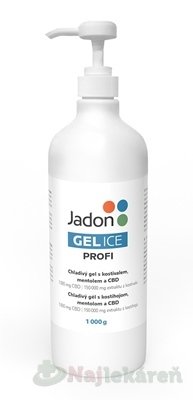 E-shop Jadon GEL ICE Profi chladivý gél s kostihojom, mentolom a CBD 1000 g