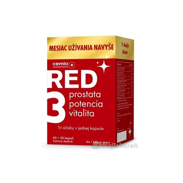 Cemio RED3 60+30 (darček 2023) 90 ks