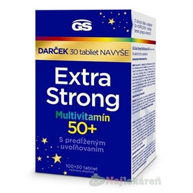 GS Extra Strong Multivitamín 50+, darček 2023 100+30 tbl