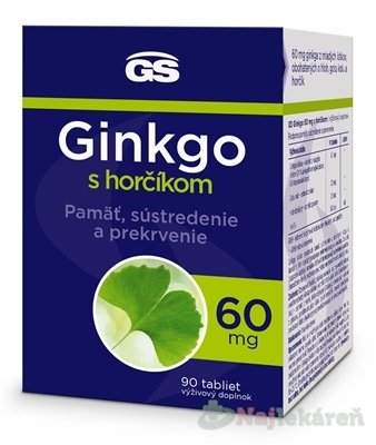 E-shop GS Ginkgo 60 mg s horčíkom 90 tbl