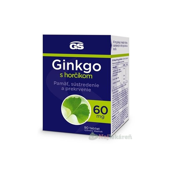 GS Ginkgo 60 mg s horčíkom 90 tbl