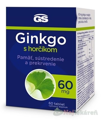 E-shop GS Ginkgo 60 mg s horčíkom 60 ks