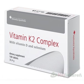 Helvetia Apotheke Vitamín K2 Complex tbl (s vitamínom D3 a selénom) 100 ks