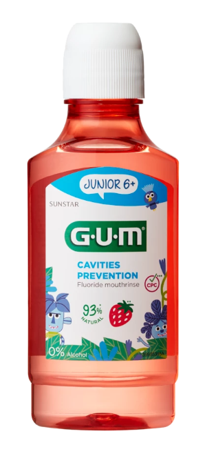 E-shop GUM Junior ústna voda pre deti s fluoridmi + CPC 0,07 %, 300 ml