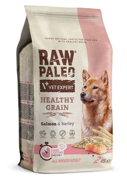E-shop VetExpert Raw Paleo adult Healthy Grain Salmon & Barley granule pre psy 2kg