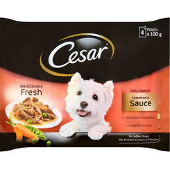 CESAR dog Selection mix v omáčke kapsičky pre psy 400g