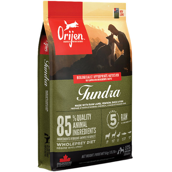 ORIJEN Dog Tundra Limited Editon granule pre psy 11,4kg