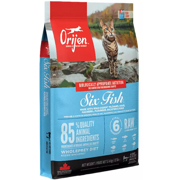 ORIJEN Cat 6 Fish Dry granule pre mačky 5,4kg