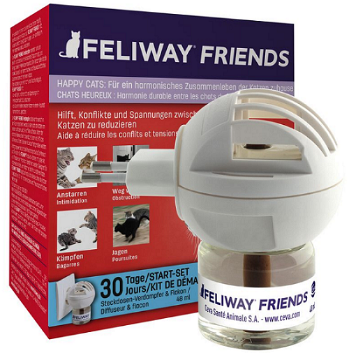 E-shop Feliway Friends difuzér + náplň - upokojujúci feromón pre mačky 48ml