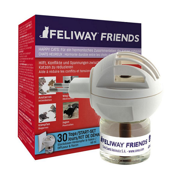 Feliway Friends difuzér + náplň - upokojujúci feromón pre mačky 48ml