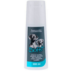 BIOPET šampón na citlivú a podráždenú kožu pre psy 200ml