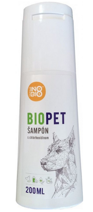 BioPet šampón s chlórexydínom 4% pre psy 200ml