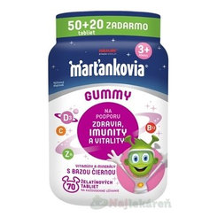 Marťankovia GUMMIES + Baza čierna želatínové tablety 50+20 zadarmo