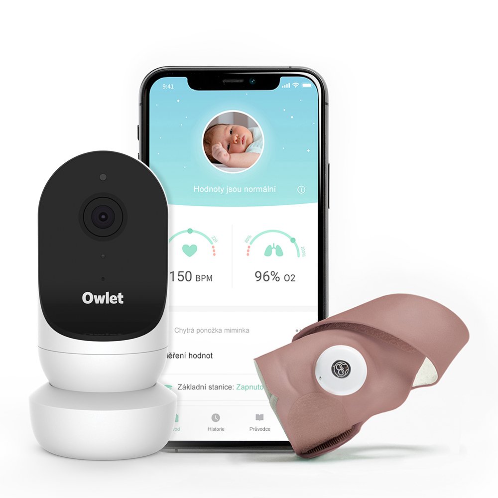 E-shop OWLET Ponožka inteligentná Owlet Smart Sock 3 a kamera Owlet Cam 2 Dusty rose