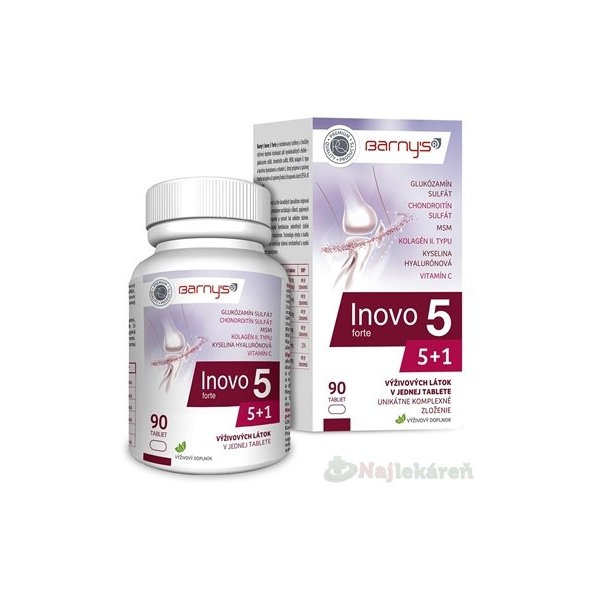 Barny's INOVO 5 forte, k správnej tvorbe kolagénu, 90 tabliet