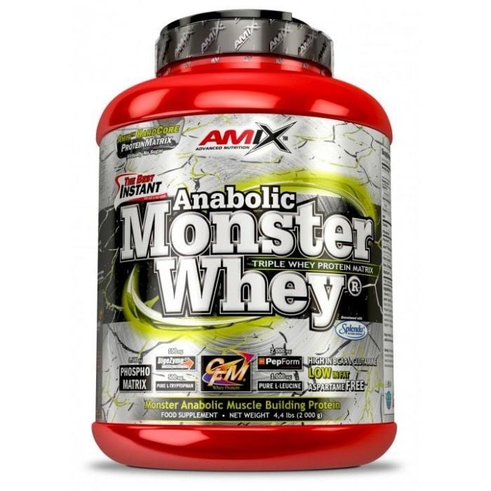 E-shop Proteín Anabolic Monster Whey - Amix, príchuť vanilka čerešňa, 2200g