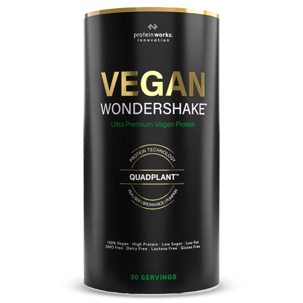 Vegan Wondershake - The Protein Works, príchuť dvojitá čokoláda, 750g