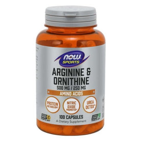 Arginín & Ornitín 500 mg / 250 mg - NOW Foods, 250cps