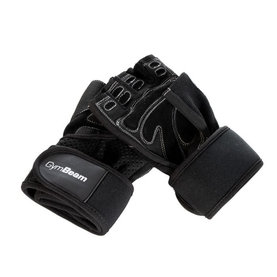 Fitness rukavice Wrap Black - GymBeam, veľ. M