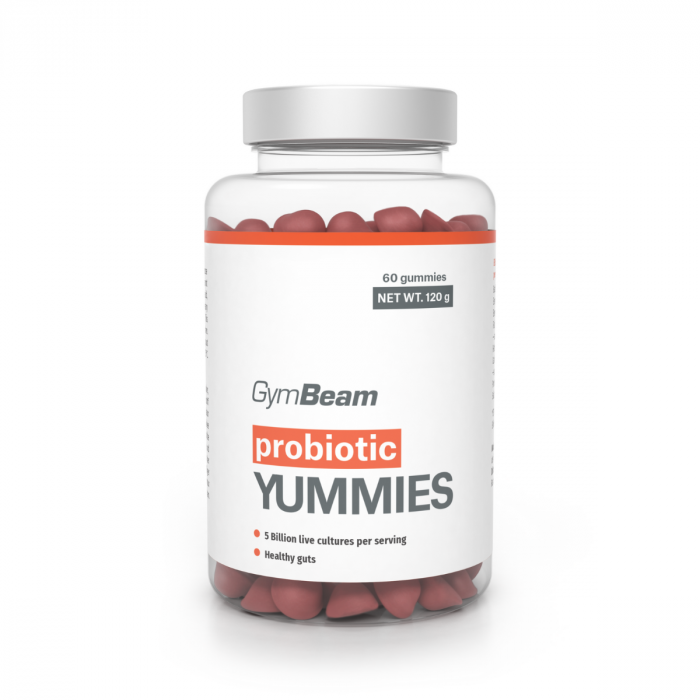 E-shop Probiotiká Yummies - GymBeam čerešňa 60 kapsúl