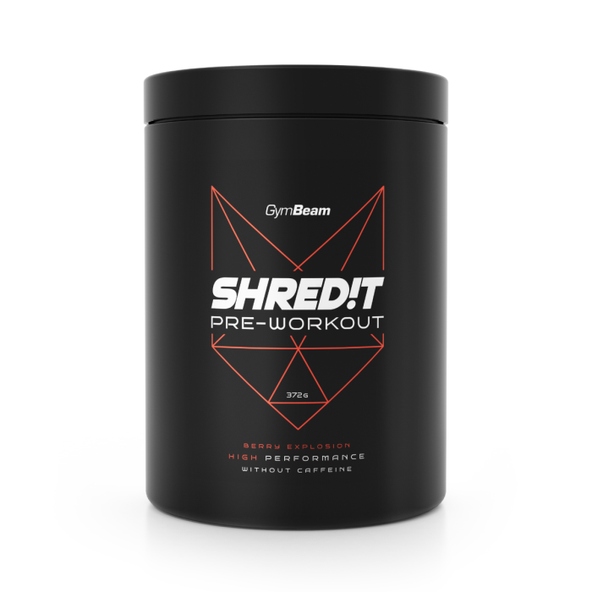 SHRED!T pre-workout - GymBeam berry explosion 372 g