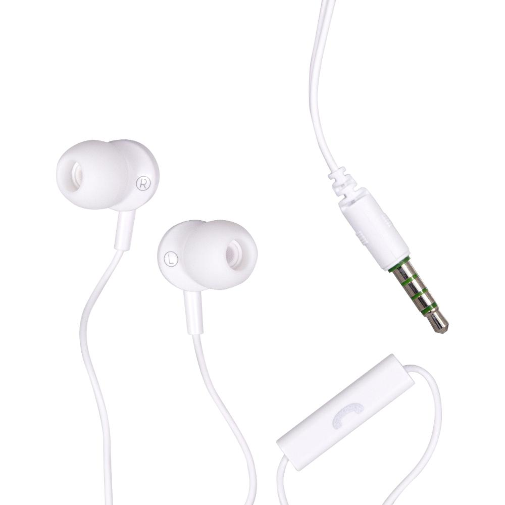 E-shop 304019 EB875 Earbuds w/mic white MAXELL