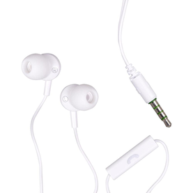 304019 EB875 Earbuds w/mic white MAXELL