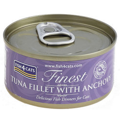 FISH4CATS Konzerva pre mačky Finest tuniak s ančovičkami 70g