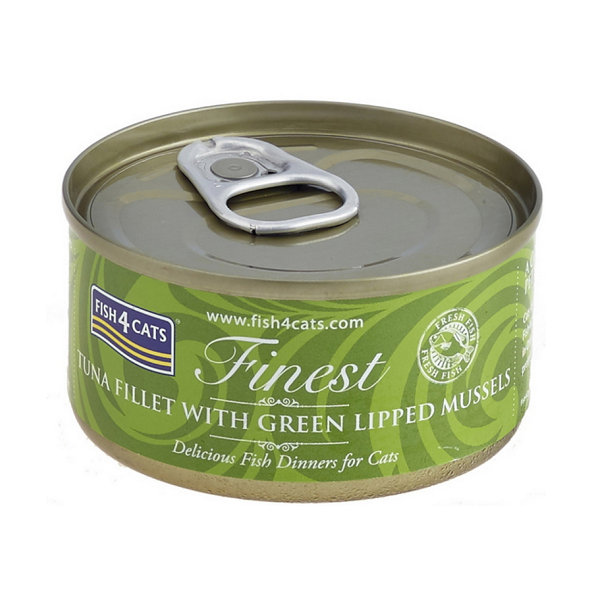 FISH4CATS Konzerva pre mačky Finest tuniak s mušľami 70g