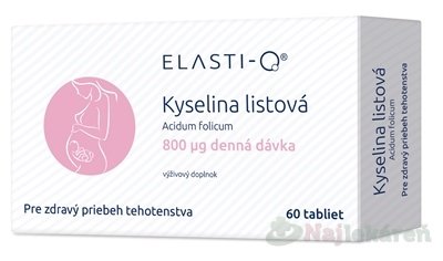 E-shop Elasti-Q KYSELINA LISTOVÁ 800 μg 60ks